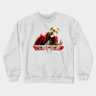 Renfield movie Nicolas Cage as count dracula fan works graphic design by ironpalette Crewneck Sweatshirt